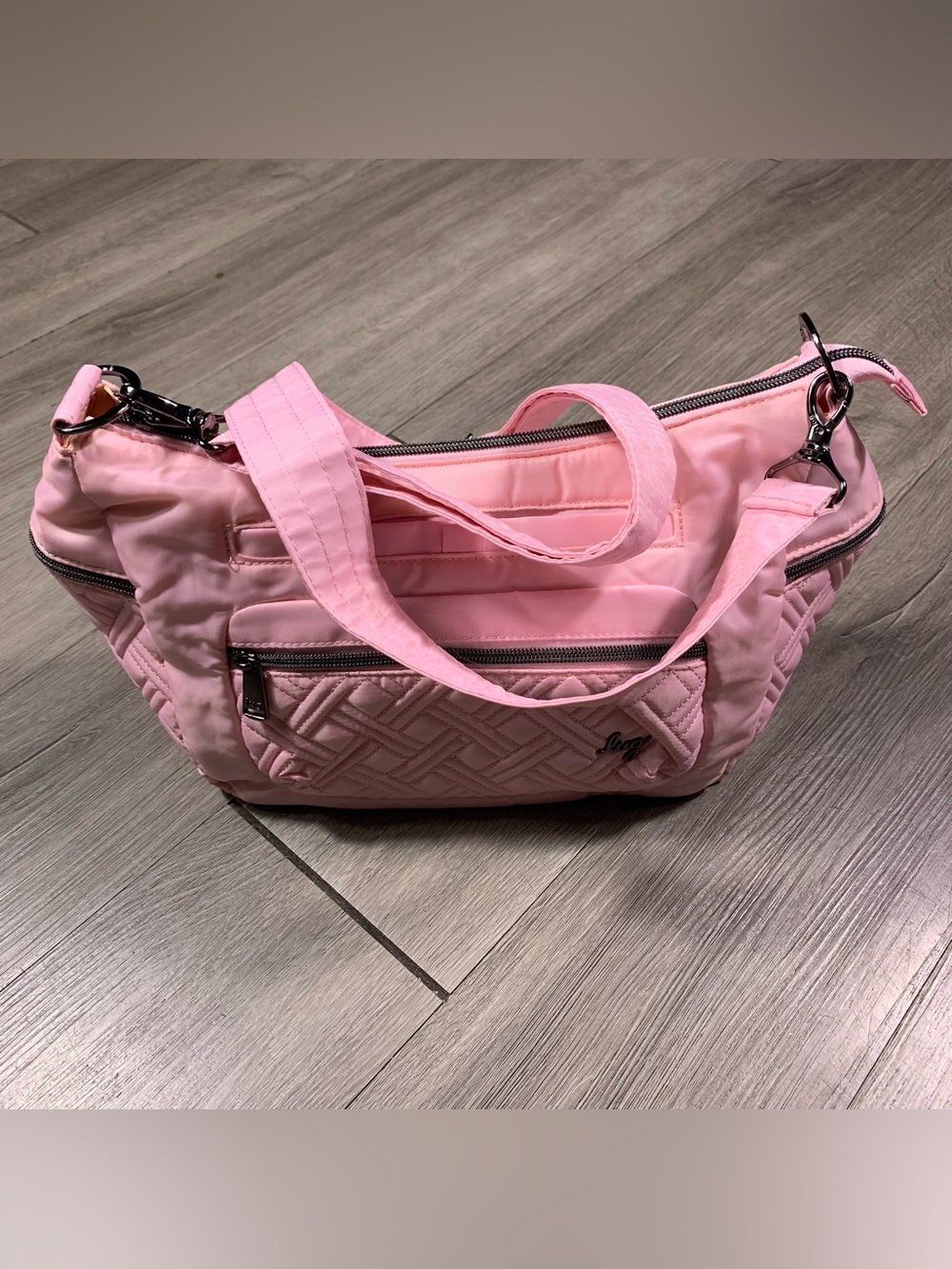 LUG Cha Cha Bubble Gum Pink Crossbody NWOT